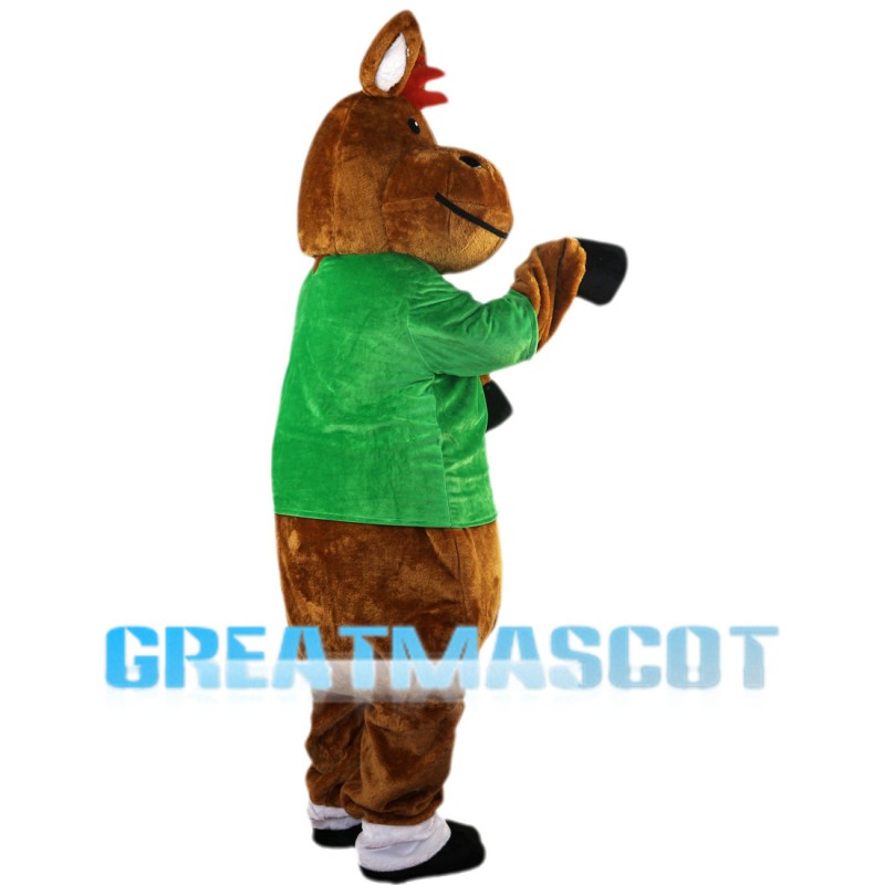 Powerful Brown Hippo Mascot Costume