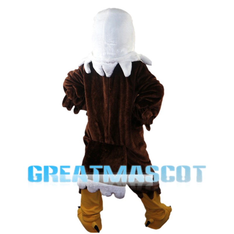 Cartoon Brown Eagle Mascot Costume