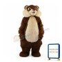 Naive Chipmunk Carefully Foraging Mascot Costume