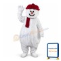 Clean Pure Snowman Mascot Costume