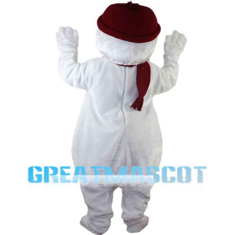 Clean Pure Snowman Mascot Costume