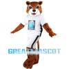 Energetic Tiger Mascot Costume For High School