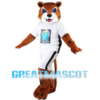 Energetic Tiger Mascot Costume For High School