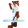 Energetic Tiger Mascot Costume For High School