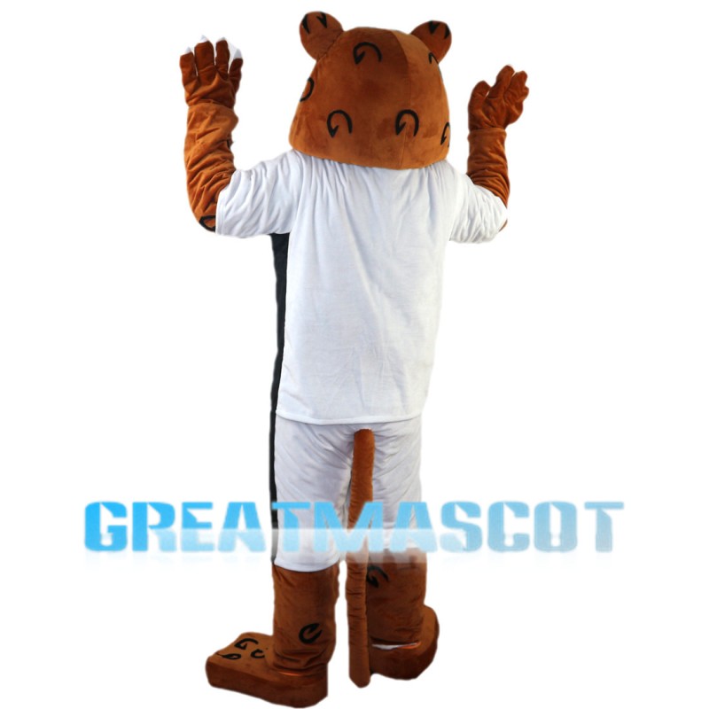Energetic Tiger Mascot Costume For High School