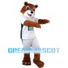 Energetic Tiger Mascot Costume For High School