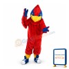 Scary Big Red Bird Mascot Costume