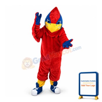 Scary Big Red Bird Mascot Costume