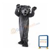Sinister Grey Wolf Mascot Costume