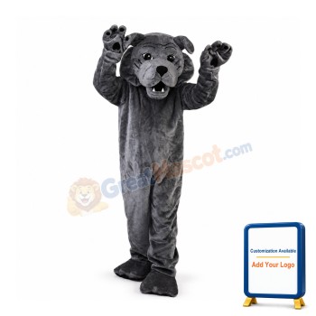 Sinister Grey Wolf Mascot Costume