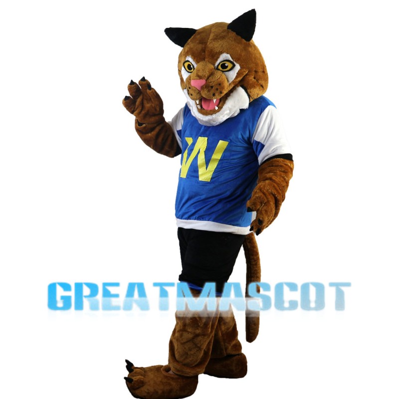 Kind Tiger Mascot Costume For Sports Competition
