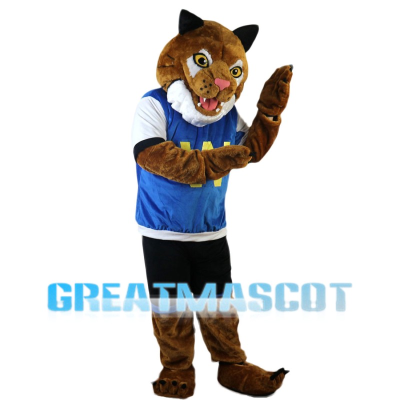 Kind Tiger Mascot Costume For Sports Competition