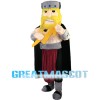 Warrior Charging With Weapon Mascot Costume