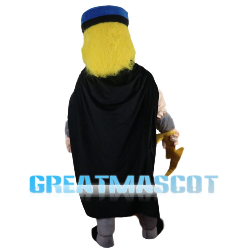 Warrior Charging With Weapon Mascot Costume