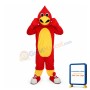 Energetic Red Bird With Sports Shoes Mascot Costume
