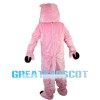Doubtful Pink Hippo Mascot Costume