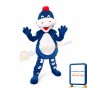 Small Blue Dinosaur Mascot Costume