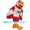 Red & White Eagle Mascot Costume For Bakery