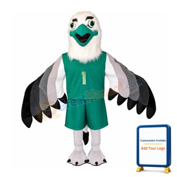 Eagle With Green Beak Mascot Costume