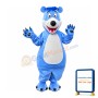 Sports Blue Bear Mascot Costume