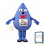 Teardrop Shaped Doll Mascot Costume For Commune