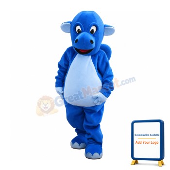 Lovely Blue Calf Mascot Costume