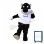 Walking Black Beaver Mascot Costume