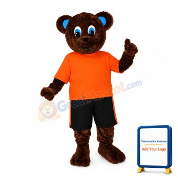 Blue Eyes Bear Mascot Costume
