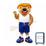 Smiling Brown Koala Mascot Costume
