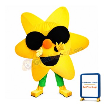 Golden Hexagon Star Mascot Costume
