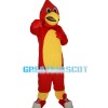Energetic Red Bird With Sports Shoes Mascot Costume