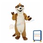 Long Body Brown Sloth Mascot Costume