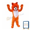 Likable Cartoon Little Orange Lion Mascot Costume