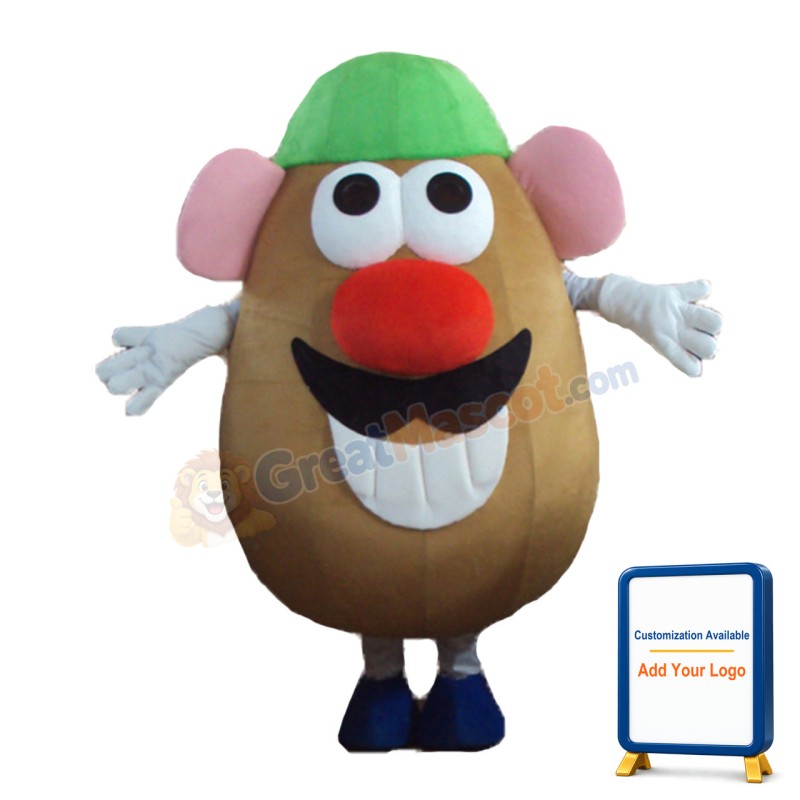 Cartoon Coffee Bean Mascot Costume
