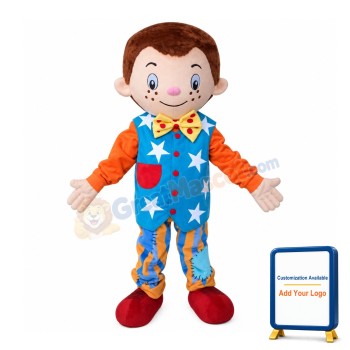 Freckled Little Boy Mascot Costume