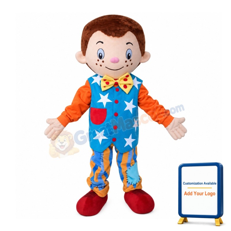 Freckled Little Boy Mascot Costume