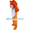 Likable Cartoon Little Orange Lion Mascot Costume