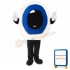 Eyeball With Blue Pupil Mascot Costume