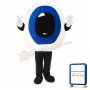 Eyeball With Blue Pupil Mascot Costume
