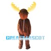 Brown Moose With Yellow Antlers Mascot Costume