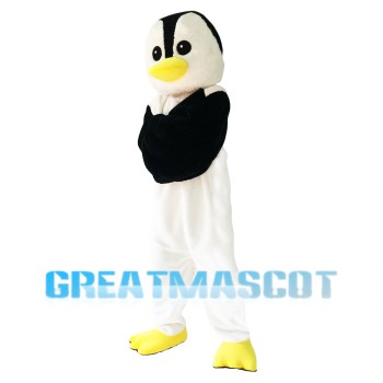 Slim Tall Penguin Mascot Costume