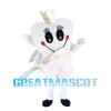 Cartoon Tooth Holding Toothbrush Mascot Costume