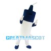 Cartoon Blue & White Syringe Mascot Costume