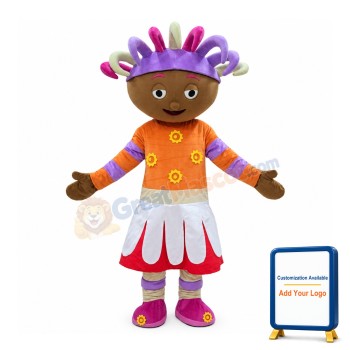 Ragdoll With Colorful Braids Mascot Costume