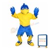 Blue Bird With Bright Yellow Beak Mascot Costume