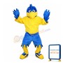 Blue Bird With Bright Yellow Beak Mascot Costume