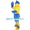 Blue Bird With Bright Yellow Beak Mascot Costume