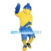 Blue Bird With Bright Yellow Beak Mascot Costume