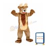 Pleasant Brown Moose Mascot Costume
