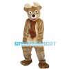 Pleasant Brown Moose Mascot Costume
